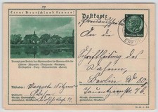 D. Reich Bildpostkarte P 233 SPREEWALDBAHN LÜBBEN gebraucht in GEBESEE [670]