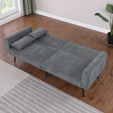 Schlafsofa Klappsofa mit Schlaffunktion 2-Sitzer Sofa Couch Gästebett Klappbett