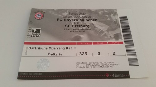 Used ticket bayern munich - used,
