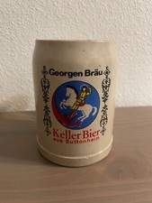 Bierkrug Georgen Bräu Keller Bier aus Buttenheim 0,5l Steingut Krug alt