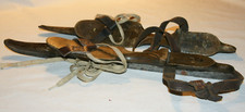 Antike holländische Schlittschuhe - mit Holz und Eisenkufen - Skater - um 1910