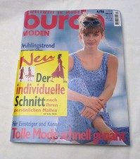 burda Moden 4/1996 Nähen Schnittmuster Kleider Damenmode Frühling Hochzeit 