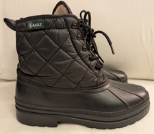 AIGLE Gr 41 Gummi/Nylon Winteschuhe Boots Stiefeletten  Warmfutter/Schnürung Top