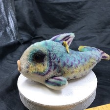 Steiff Fisch Flossy Vintage 60er Jahre mit Knopf und Rest Fahne Ohne Schild