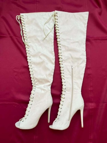 Sommer overkneestiefel aus - overkneestiefel,