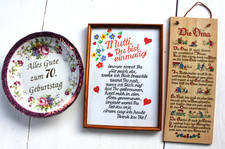 3 Stück    "Die Oma" und