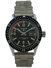 NOS Herrenarmbanduhr Taucher Lucerne Handaufzug mit Lünette, funktioniert