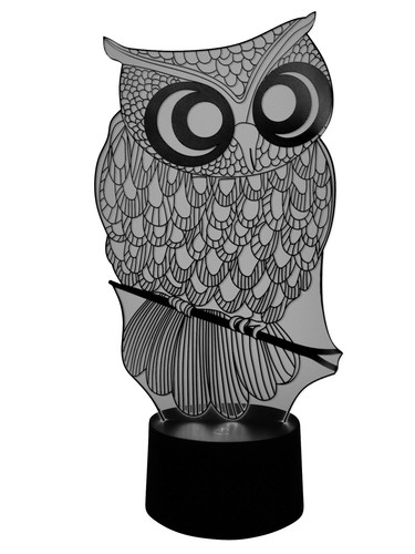 Originelle led lampe eule - led,