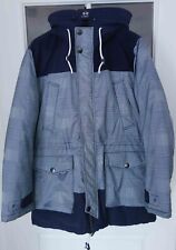 NAUTICA Winterjacke / Parker mit Kapuze blau Muster Gr. L