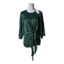 Smaragdgrünes Zara Tunika Oberteil Gr 38, neu Jacquard festlich Anlässe Abend