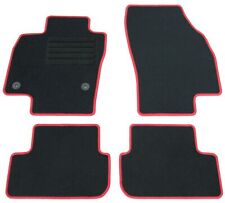 Fußmatten Set für Seat Ibiza 6F ab 2017- Matten Autoteppiche Rand Rot