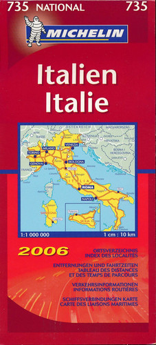 Michelin landkarte italien - landkarte, 1:1