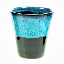 Weinbecher 110ml schwarz-blau