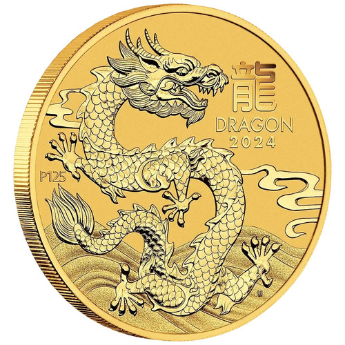 Goldmünze jahr des - goldmünze, drachen