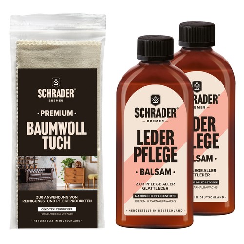 Schrader lederpflege set - 2x,