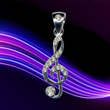I necklace I clef I pendant