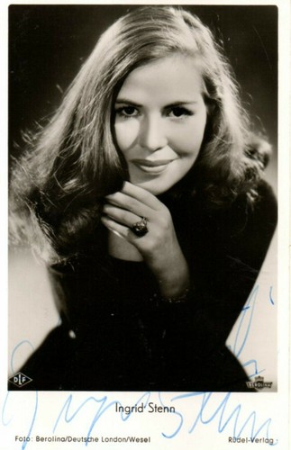 Autogramm ingrid stenn 60er - stenn, (60er