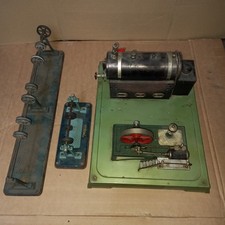 alte Dampfmaschine Fleischmann 35/6 old steam engine + 2x Transmission