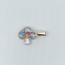 Haarklammer mit Swarovski® Kristall Pilz Haarspange Damen Geschenk Neu