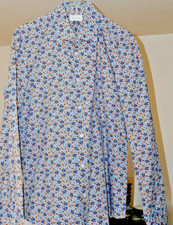 Rene Lezard Hemd Größe  Größe 40  Slim Fit  blautöne