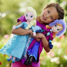 Plüschpuppe 40–50 cm – Elsa, Anna & Olaf – Kuschelpuppe / Stoffpuppe Kuscheltier