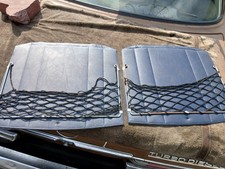 Gepäcknetze blau / schwarz für Vordersitze Mercedes-Benz W123 W 123 1. + 2.Serie