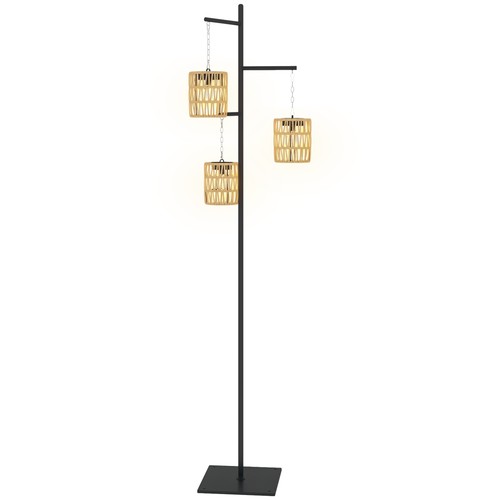 Solar stehlampe rattan - solar,