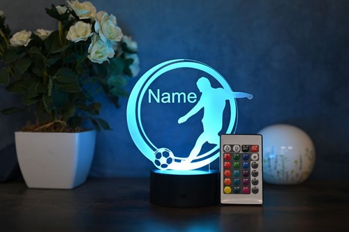 Personalisierte fußball lampe - fußball,