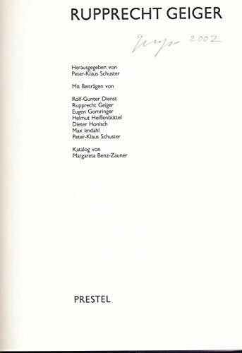 Rupprecht geiger buch prestel - rupprecht,