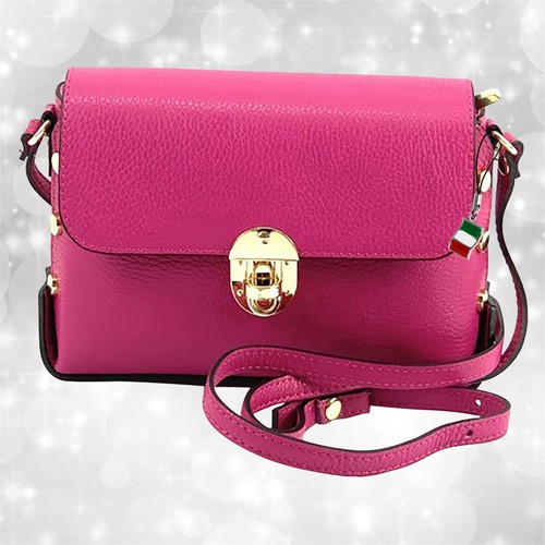 Tasche fuchsia pink leder - tasche,
