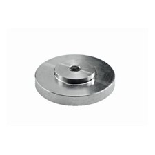 HETTICH Tischbein-Adapter für Glasplatten Anschraubplatte Aluminium
