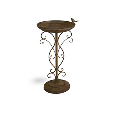 Vogelbad Tränke Vintage Garten Wasserschale Antikstil Metall Futterstelle 74 cm 