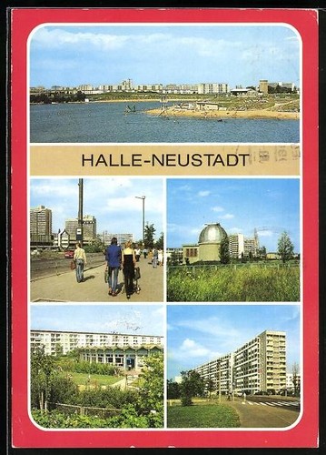 Halle neustadt freibad - ak, halle-neustadt,