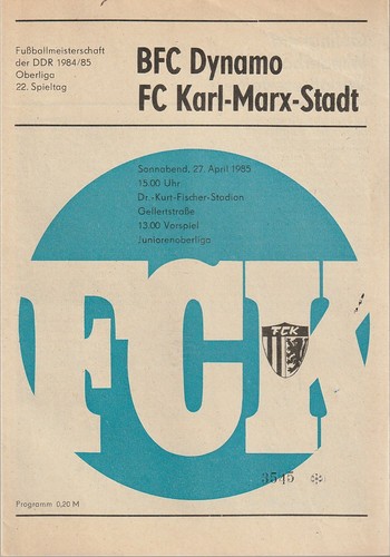 Programmheft bfc dynamo - bfc,