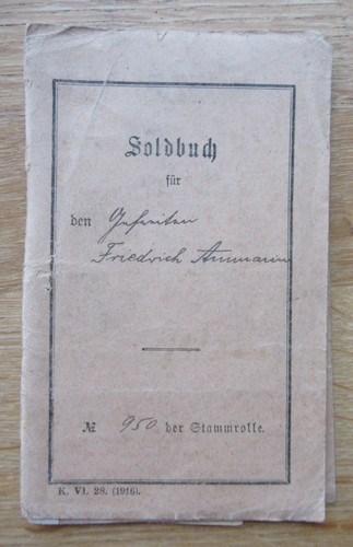 Soldbuch infanterie regiment - infanterie,
