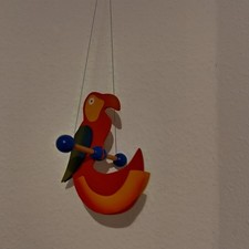 Holzdeko Vögel Kinderzimmer