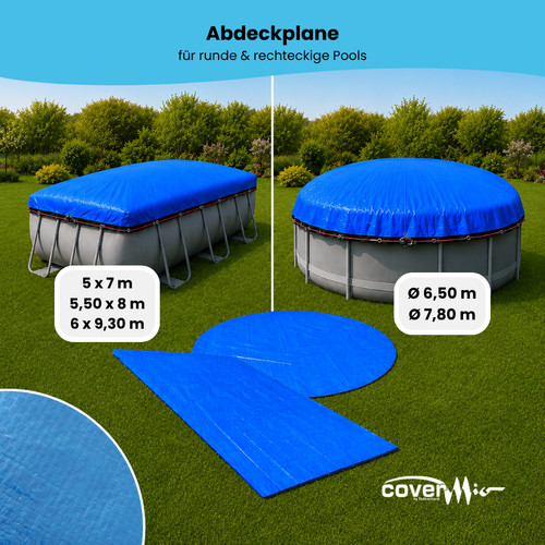 Covermio poolabdeckung rund - covermio,