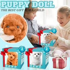 Realistischer Hund Roboter Spielzeug Elektronisches Welpe Plüschtier für Kinder
