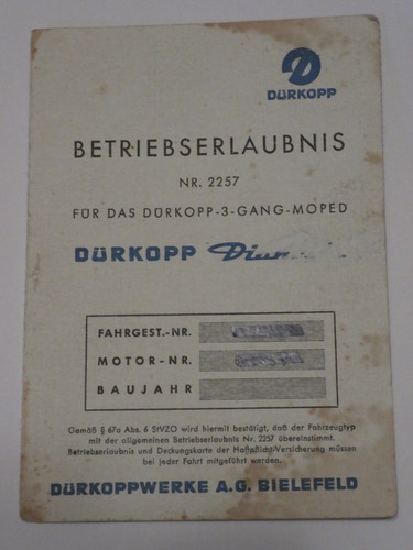 Original dürkopp dianette - dürkopp,
