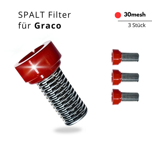 Spaltfilter 30mesh rot - #,