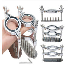 Herren Edelstahl Ball Crusher Stretcher Lock Hodensack Spike Klemmring