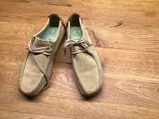 Original Clarke Wallabee Damen Gr. 38 Wildleder Beige, schöner Schnürschuh