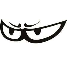 BÖSER BLICK Aufkleber SCHWARZ böse Augen Sticker Emblem Logo Schriftzug