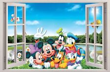WANDAUFKLEBER FENSTER 3D Mickey Donald Disney Wand Aufkleber Wandtattoo 56