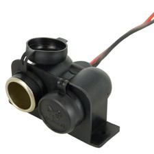 Doppel Aufbausteckdose für