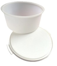 Großer Konditor Tortenhaube transparent, Platte weiß  von Tupperware