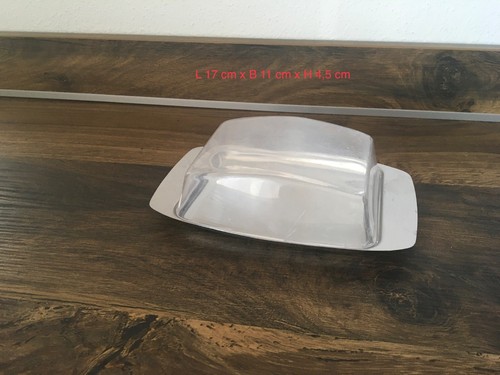Butterdose edelstahlteller mit - edelstahlteller,