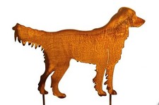 Labrador Hunde Gartenfiguren aus Rost Edelrost Garten Outdoor Deko für Garten