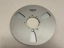AKAI Leerspule SILBER METAL REEL 26cm Alu-Spule, Empty Reel