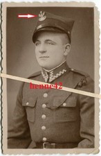 Foto Wehrmacht Portrait Polen 1939 polnische Soldat mit Schirmmütze 2.WK #5